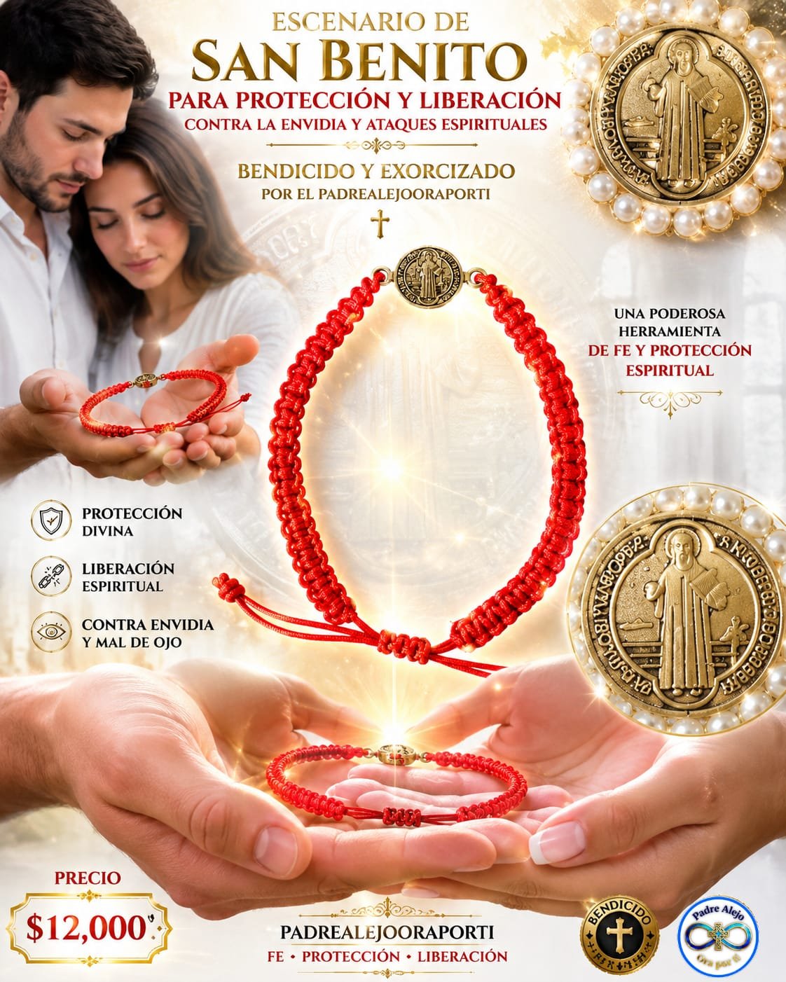 DENARIO DE SAN BENITO HILO ROJO